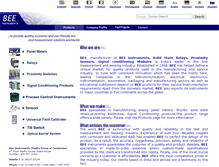 Tablet Screenshot of beeinstruments.com
